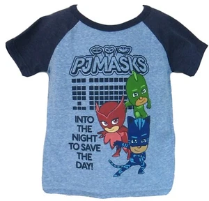 PJ Masks Toddler Boys T-Shirt Blue New Jumping Beans Officially Licensed