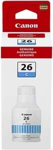 Genuine Canon GI-26 Pigment Cyan Ink Bottle for MegaTank 4421C001 - Picture 1 of 1