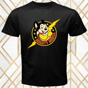 Mighty Mouse Cartoon Retro TV Series Men's Black Size S - 3XL - Picture 1 of 1