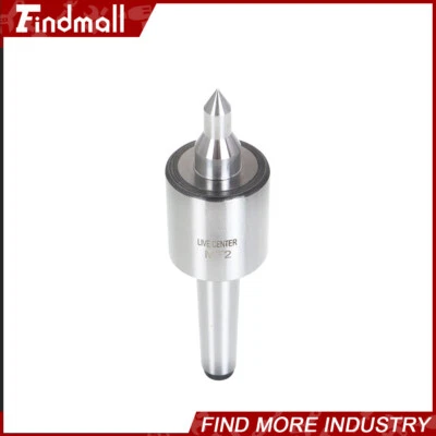 FINDMALL MT2 Live Center For CNC Long Spindle Lathe Tool Morse Taper 0.000197'' Precision