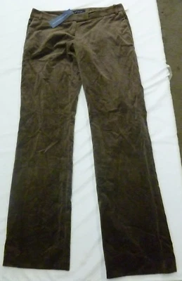 NEW Women's French Connection Velvet Pants- Size 8 Brown - Image 1 of 4