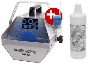Macchina delle Bolle di Sapone Effetto Sparabolle Telecomando UV Liquido Giallo - Foto 1 di 9