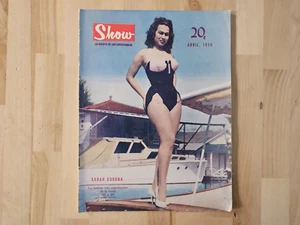 Rare SHOW MAGAZINE Revista Espectaculos Vedette SARAH CORONA COVER 1959 - Imagen 1 de 4
