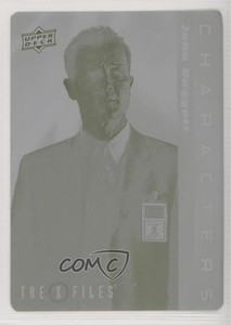 2019 X-Files: UFOs and Aliens Printing Plate Yellow 1/1 John Doggett #C-7 0n8