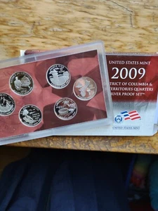 2009 S Proof State Quarter Set 90% Silver Box COA 6 Coins US Mint - Picture 1 of 1
