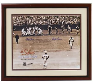 Ralph Branca/Bobby Thompson Signed Brooklyn Dodgers Framed 16x20 MLB Photo - Picture 1 of 5