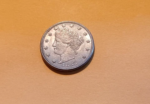 Nice Very Choice AU 1883 N/C  Liberty Head Nickel Cover