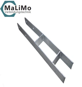 MaLiMo H-Anker 800mm Pfostenträger H-Träger Carport Pfostenanker feuerverzinkt - Bild 1 von 1