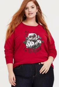 Neu mit Etikett Torrid Ho Ho Ho I'm The Realest Santa Sweat-Shirt 2X WEIHNACHTSFEIER - Bild 1 von 3