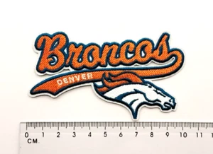 Denver Broncos NFL Football Team Logo zum Aufbügeln Aufnäher Patch - Picture 1 of 2