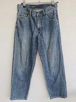 VINTAGE BILLABONG Denim Jeans Size 12 Boys Blue Wide Leg — 第 1/4 张图片