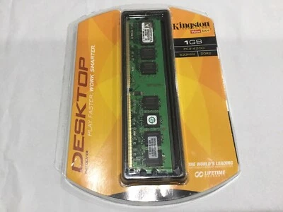 BRAND NEW Kingston DESKTOP 1GB PC2-4200 533MHz DDR2 KVR533D2/1GR FREE SH - Image 1 of 4