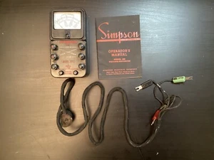 Simpson Model 390 Volt Amp Watt Meter mit Leitungen ungeprüfte Teile - Bild 1 von 24