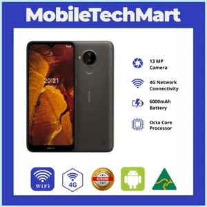 TELSTRA Nokia C30◉4G 4GX SmartPhone◉6.82" HD Screen◉32GB◉13MP◉Dark Grey◉Android - Picture 1 of 2