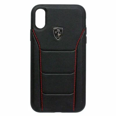 Funda rígida de cuero genuino negra CG MOBILE IPhone XR FERRARI 488 Heritage Foto 1 de 4