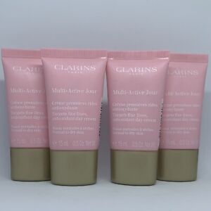 CLARINS Multi Active Jour Antioxidant Day Cream 60ml = 15ml X 4 Foil Sealed BN