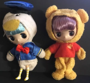DISNEY DOLLCENA ELFORI BLYTHE DOLL TOMY WINNIE THE POOH & DONALD DUCK EXC COND - Picture 1 of 13