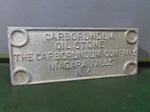 Carborundum Sharpening Stone Whetstone Oil Stone USA Aluminium Base - Picture 1 of 7
