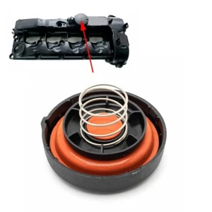 Coperchio valvola PCV originale A6510100830 per Mercedes per Classe W204 ML 2 2L - Foto 1 di 12