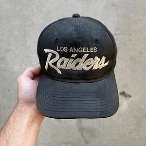 Vintage LA Raiders Double Line Twill Sports Specialties Script Logo SnapBack - Bild 1 von 8
