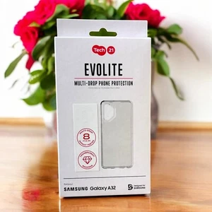 For (Samsung Galaxy A32 4G) Official Genuine Tech21 Clear Case Flexible Cover - Picture 1 of 7
