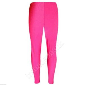 GIRLS WET LOOK LEOTARD DANCE BALLET SPORTS GYMNASTICS FASHION STRETCHY LEGGING - Picture 1 of 3