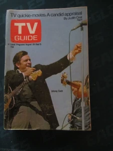 TV Guide August 1969 Johnny Cash Nevada - Picture 1 of 1