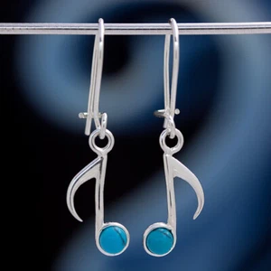 Türkis Silber 925 Ohrringe Damen Schmuck Sterlingsilber H0581 - Bild 1 von 3