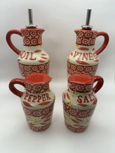 TEMPTATIONS BY TARA OLD WORLD RED OIL & VINEGAR WITH SALT & PEPPER - Picture 1 of 4