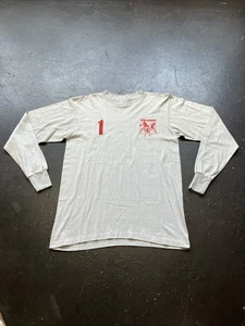 Vintage 80s Dow Corning Midland MI Sports Long Sleeve Graphic Shirt Gray M USA - Picture 1 of 12