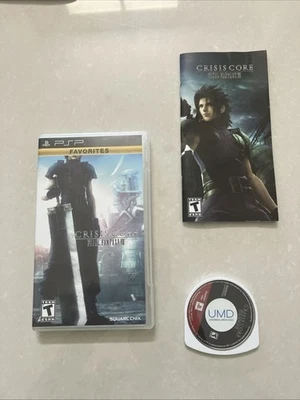 Crisis Core: Final Fantasy VII (Sony PSP, 2008) CIB Completo con Manual Probado Foto 1 de 4