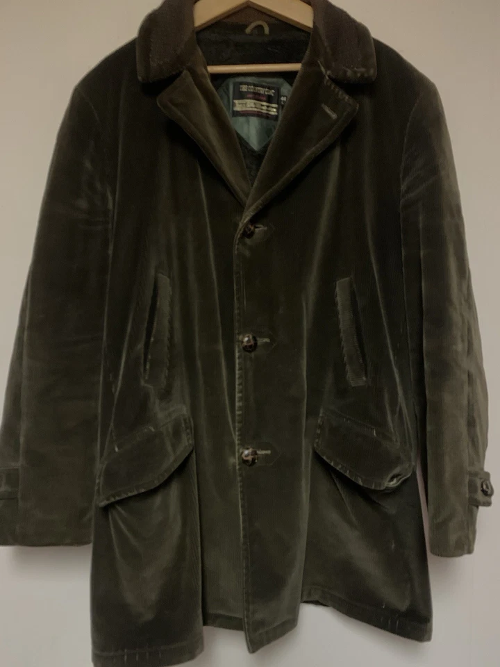 VTG Sears The Country Coat Corduroy Overcoat Jacket Men’s Lined 44 L - Image 1 of 4