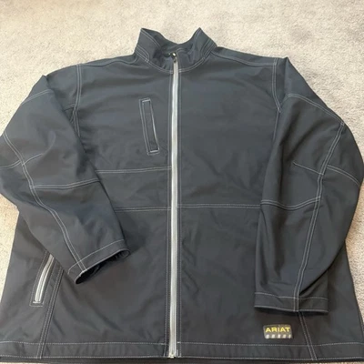 Ariat арматуры эластичной холст мягкая куртка черный мужской 3XLT - Изображение 1 из 4