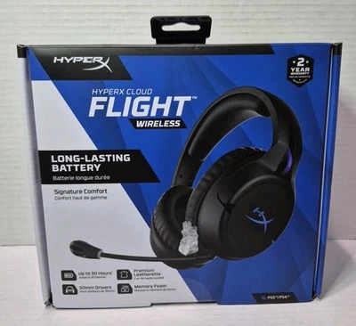 Auriculares inalámbricos para juegos HyperX Cloud Flight PS4/PS5 nuevos en caja Foto 1 de 3