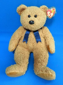 LARGE 13" TEDDY BEAR FUZZ fuzzy plush soft toy TY BEANIE BUDDY ❤️ VINTAGE 1999 - Picture 1 of 7