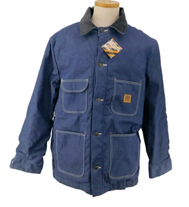NOS ViNTAGE WRANGLER BLUE BELL BiG BEN DENiM BLANKET LiNED BARN CHORE JACKET L - Picture 1 of 17