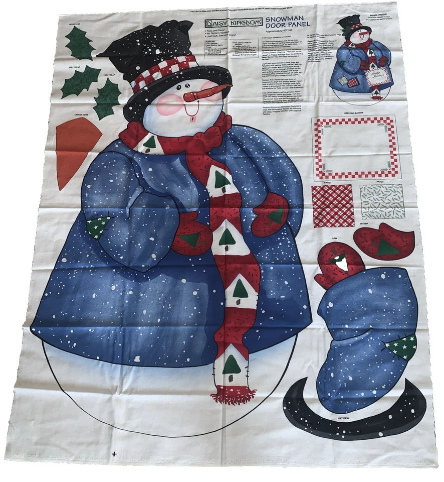 Daisy Kingdom Snowman Door Panel 3768 Sandi Gore-evans From 1997 Christmas