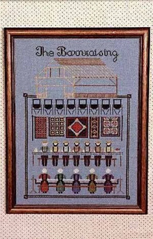 The Barn Raising by Told In A Garden cross stitch pattern - Image 1 of 1