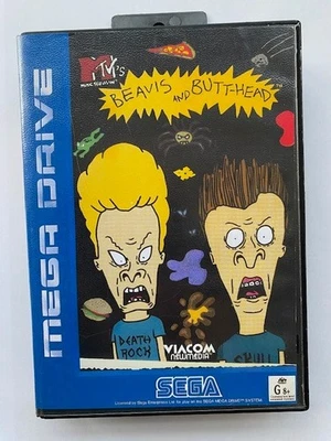 SEGA MEGADRIVE BEAVIS & BUTTHEAD GAME BOXED TESTED AND WORKING - Image 1 of 2