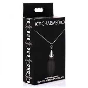 Charmed 10X Vibrating Silicone Teardrop Necklace - Picture 1 of 7