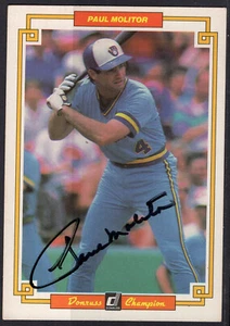 HOF Paul Molitor on Large (5"x3-1/2") Donruss Baseball Card - Picture 1 of 1