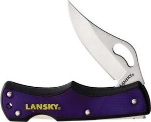 New Lansky Small Lockback Purple LKN045PR - Picture 1 of 1