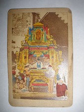 Antique CDV card 1860 Napoli Italy photograph  Giorgio Conrad. hand tinting rare