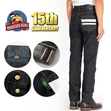 15th Anniversary MOMOTARO JEANS Broken Twill Selvedge Denim Slim Straight L