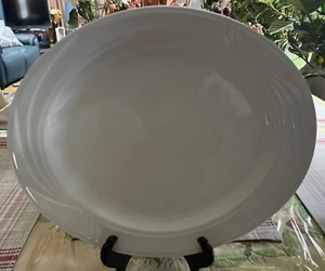 CERAMICOR PORCELAIN SWIRL RESTAURANT QUALITY HEAVY 13" PLATTERS SET OF 2 - Picture 1 of 3