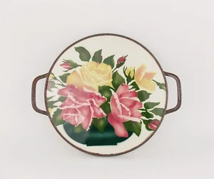 Vintage 1930s Ceramic Art Deco DITMAR URBACH Flowers Tray Plate Cake - Picture 1 of 6