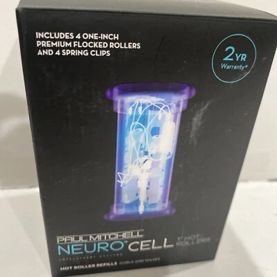 Paul Mitchell Neuro Cell 1" Hot Rollers Set of 4 Rollers & 4 Spring Clips Fast S - Image 1 of 4