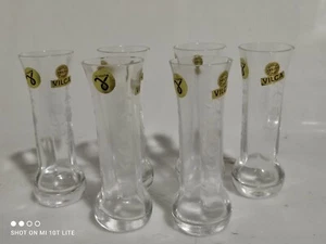 6 bicchieri vilca DA LIQUORE IN CRISTALLO MOLATO VINTAGE - Imagen 1 de 8