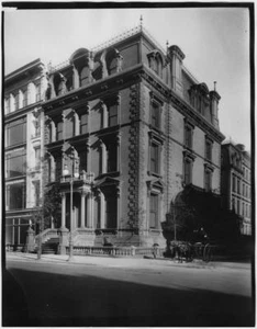 Manhattan NY Helen Gould Mansion 579 Fifth Avenue Horse-drawn - 1900 Old Photo - Bild 1 von 1