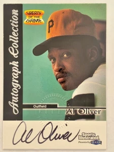 1999 Sports Illustrated Greats of the Game Al Oliver Autograph Auto ZK6768 - Bild 1 von 2